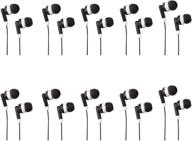 🎧 justjamz basic dot headphones black - in-ear earbud disposable headphones - 3.5 mm stereo earphones for classroom, schools, libraries, kids - 50 packs logo