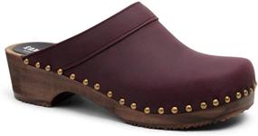 img 3 attached to Sandgrens Swedish Wooden Leather Bergen Men's Shoes for Mules & Clogs