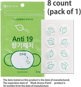 img 3 attached to 🌿 Ароматные наклейки для масок для лица - освежающие и ароматные натуральные патчи с чистым эфирным маслом (5 упаковок / 1 пакет) с 40 наклейками