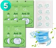 🌿 aromatic face mask stickers – refreshing & fragrant pure natural essential oil scented patches (5 packs / 1 pouch) with 40 stickers logo