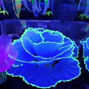 img 3 attached to 🌸 Glowing Flower Coral: Stunning Aquarium Decor - Danmu Artificial Coral