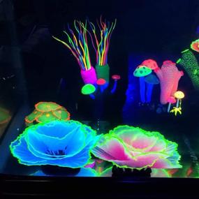 img 2 attached to 🌸 Glowing Flower Coral: Stunning Aquarium Decor - Danmu Artificial Coral