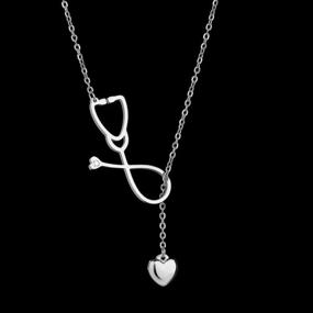 img 2 attached to Nurse Bracelet & Necklace Set: REEBOOOR RN Gift for Graduation & Personalized Appreciation