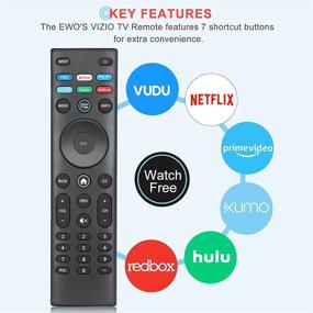img 2 attached to 📺 Enhance Your TV Experience with EWO's XRT140 Universal Remote Control for VIZIO Smart TV: The Ultimate Replacement