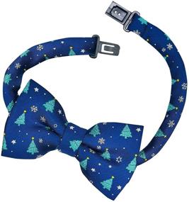 img 1 attached to Retreez Christmas Snowflakes Microfiber Pre Tied Boys' Accessories for Bow Ties