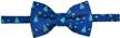 retreez christmas snowflakes microfiber pre tied boys' accessories for bow ties logo