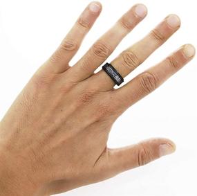 img 1 attached to 💍 Серебряное кольцо с Кельтским Драконом из тунгстенового карбида, ширина 8мм (размеры с 8 по 13)