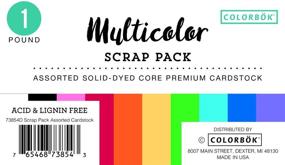 img 1 attached to 🎨 ColorBok Scrap Pack - 1 LB Multicolor Paper Assortment