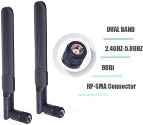 img 3 attached to 🔝 EJOYS 9dBi Dual Band WiFi Antenna RP SMA Male - Improve Wireless Performance for Mini PCIe Card Wireless Routers, PC, and Drones