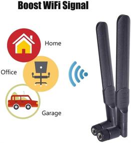 img 2 attached to 🔝 EJOYS 9dBi Dual Band WiFi Antenna RP SMA Male - Improve Wireless Performance for Mini PCIe Card Wireless Routers, PC, and Drones