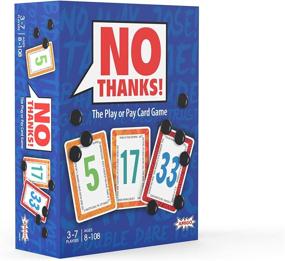 img 4 attached to 🃏 No Thanks! Classic Strategy Card Game - Ideal for Parties and Family Game Night. Suitable for Ages 8+ with 3-7 Players