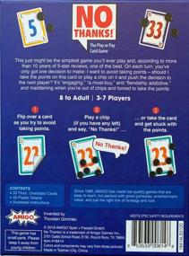 img 3 attached to 🃏 No Thanks! Classic Strategy Card Game - Ideal for Parties and Family Game Night. Suitable for Ages 8+ with 3-7 Players