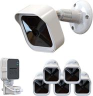 blink outdoor wall mount and weatherproof protective cover with 360° adjustable mount, and blink 🏞️ sync module 2 outlet mount - 5 pack, for all-new blink outdoor indoor security camera (white) logo