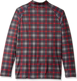 img 1 attached to Spyder Sleeve T Neck Polar Plaid Outdoor Recreation for Hiking & Outdoor Recreation Clothing