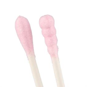 img 1 attached to 💕 Beauty7 Premium Cotton Swabs Buds: Double Ended Paper Stick with Round & Spiral Shape Tip for Clean Care Beauty – Pink, 200 Count