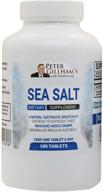 🌊 peter gillham's life essentials sea salt tablets: electrolyte support for post-workout rehydration, recovery, and hot weather aid - 500 tablets, made in usa logo