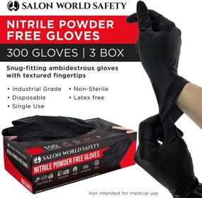 img 3 attached to Salon World Safety Nitrile Disposable Occupational Health & Safety Products for Personal Protective Equipment