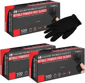 img 4 attached to Salon World Safety Nitrile Disposable Occupational Health & Safety Products for Personal Protective Equipment