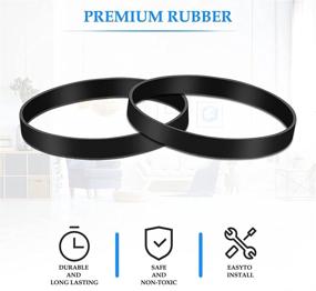 img 3 attached to Flexible Cleaning: 2-Pack COMPATIBLE MULTIM Vacuum Cleaner Belts for Bissell Style 7 9 10 12 14 - Replace with Ease!