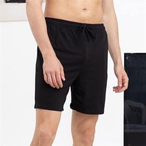 img 2 attached to YIMANIE Pajama Shorts: Comfortable Separates for Men's Sleep & Lounge