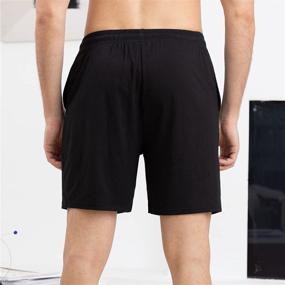 img 3 attached to YIMANIE Pajama Shorts: Comfortable Separates for Men's Sleep & Lounge