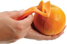 img 1 attached to Effortlessly Peel Oranges with Chef'n ZeelPeel Orange Peeler (Mango/Papaya)