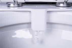 img 1 attached to 🚽 GenieBidet - Rear & Feminine Ultra Thin Toilet Attachment with Self Cleaning Dual Nozzles - No Wiring Needed - Easy 15 Minute Install. Hybrid Brass 3-way T with ON/OFF & [Travel Bidet Included] - Enhance your bathroom experience!