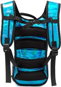 img 2 attached to 🎒 J.CARP 2 Pack Hydration Backpack Pack with 2L Hydration Bladder - Lightweight, Insulated Water Backpack for Hiking, Cycling, Camping, Music Festivals - Big Storage, Keeps Water Cool for 4 Hours - Kids, Women, Men