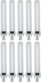 img 3 attached to Sunlite GX23 Base 13W 3500K PL CFL Twin Tube Plugin Light Bulbs, 10 Pack - Neutral White U Shaped Fluorescent Bulbs