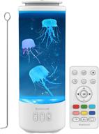 🎨 white noise led jellyfish aquarium lamp - jellyfish lava lamp with bluetooth speaker, 7 colors changing & 4 light modes - mood table lamp for home office sleep relaxation - ideal gift for kids, teens, girls, boys, and adults логотип