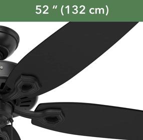 img 3 attached to 🔌 Hunter Builder Elite 52-inch Matte Black Ceiling Fan with Pull Chain Control - Indoor