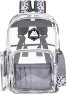 🎒 durable and transparent: rio heavy duty clear backpack backpacks logo