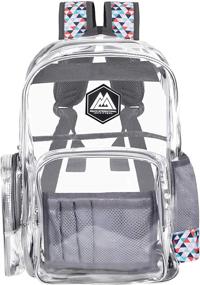 img 4 attached to 🎒 Durable and Transparent: RIO Heavy Duty Clear Backpack Backpacks