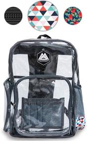 img 3 attached to 🎒 Durable and Transparent: RIO Heavy Duty Clear Backpack Backpacks