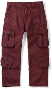 img 4 attached to Mesinsefra Military Outdoor Trousers for US Boys' Clothing, 150CM
