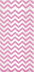 img 1 attached to 🎀 Pastel Pink Baby Shower Favor Bags: 100 Light Pink Cellophane Bags with Twist Ties in Polka Dots, Striped, and Chevron Design