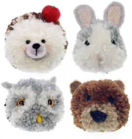 img 4 attached to 🧶 Wool Queen Pompom Adorable Animals DIY Kit - Create 4 Pom Pets with Gift Box, Ideal for Arts &amp; Crafts – Easy for Kids and Beginners