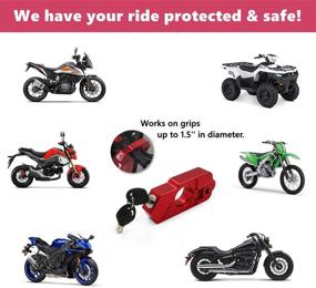 img 2 attached to Motorcycle Aluminum Handlebar Protector Anti Theft