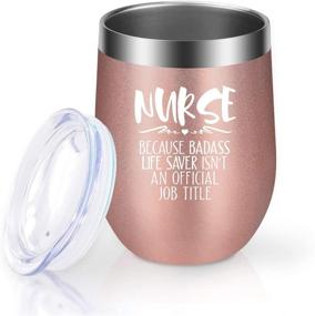 img 1 attached to Wine Tumbler Cup for Nurses - Nurse Gifts for Women - Christmas Gifts for Nurse - RN Gifts - Nurse Practitioner, Nicu, Registered, LPN Nurse Gifts - Funny Nurse Appreciation Gifts