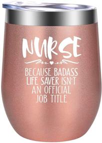 img 4 attached to Wine Tumbler Cup for Nurses - Nurse Gifts for Women - Christmas Gifts for Nurse - RN Gifts - Nurse Practitioner, Nicu, Registered, LPN Nurse Gifts - Funny Nurse Appreciation Gifts