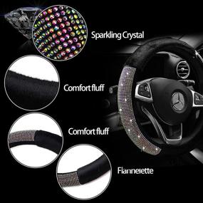 img 2 attached to Steering Universal Luxurious Rhinestone Accessories Interior Accessories