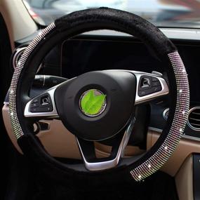 img 1 attached to Steering Universal Luxurious Rhinestone Accessories Interior Accessories