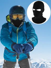 img 3 attached to 🧣 Stay Warm and Cozy this Winter with our Full Face Cover Knitted Balaclava Face Mask Ski Mask with 2-Hole - Perfect for Adults!