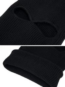 img 2 attached to 🧣 Stay Warm and Cozy this Winter with our Full Face Cover Knitted Balaclava Face Mask Ski Mask with 2-Hole - Perfect for Adults!