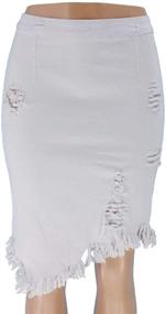 img 3 attached to DCOIKO Womens Elastic Juniors Distressed