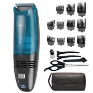 remington hc6550 cordless vacuum haircut kit with beard trimmer, men's hair clippers - 18 piece set logo