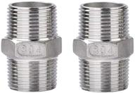 🔩 high-quality honglu nipple stainless threaded fitting for durable plumbing solutions logo