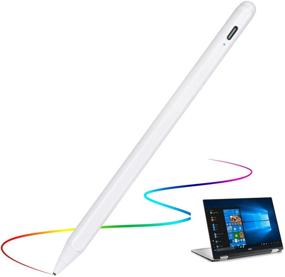img 4 attached to 💻 Enhance Your Dell 2 in 1 Laptop Experience with Evach Active Stylus Pens - White