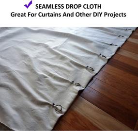 img 3 attached to 🎨 TUFFBOY 8 OZ. Heavyweight Cotton Canvas Drop Cloth - 9ft x 12ft - All-Purpose, Seamless