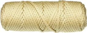 img 1 attached to 🧶 Bonnie Macrame Craft Cord 4mmX50yd, Pearl Beige: Durable and Stylish Macrame Cord for Crafters